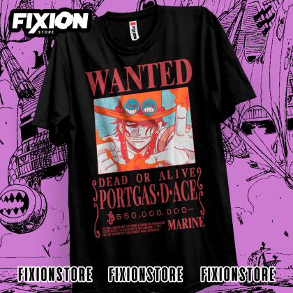 One Piece - WANTED #25 Portgas D Ace (NEGRA)
