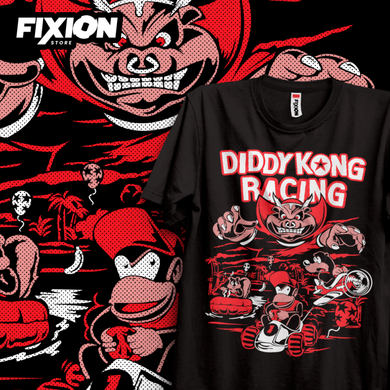 Videojuegos #15 – Diddy Kong Racing Poleras Videojuegos fixion.cl