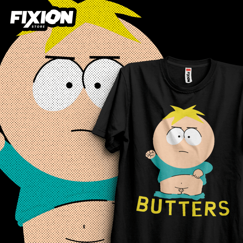 South Park – Butters [negra] Poleras TV Cine fixion.cl