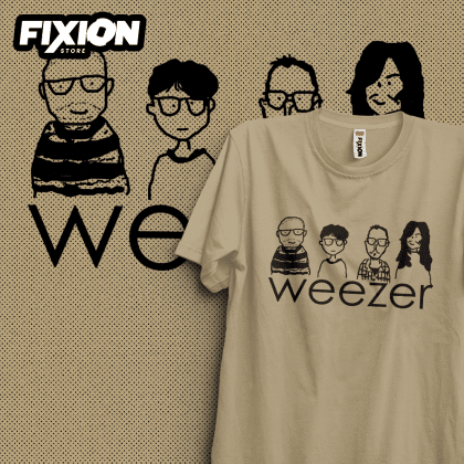 Weezer #1 Poleras Color Cafe fixion.cl