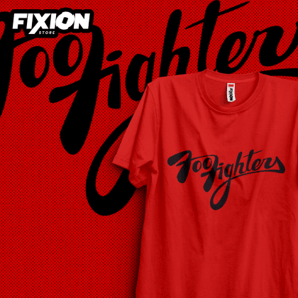 Foo Fighters #1 Poleras Color Rojo fixion.cl