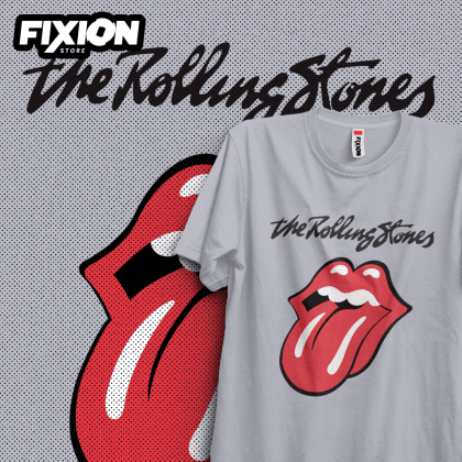 Rolling Stones #4 Poleras Color Gris fixion.cl