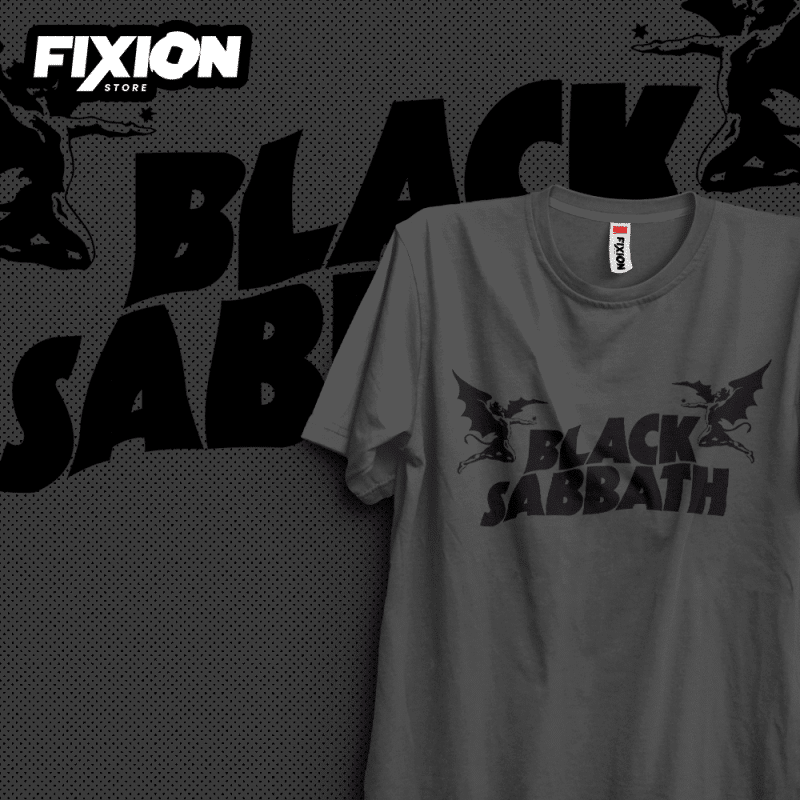 Black Sabbath #1 Poleras Color Carbon fixion.cl