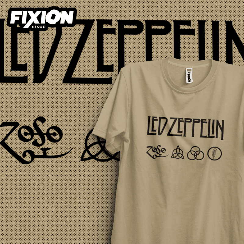 Led Zeppelin #1 Poleras Música fixion.cl