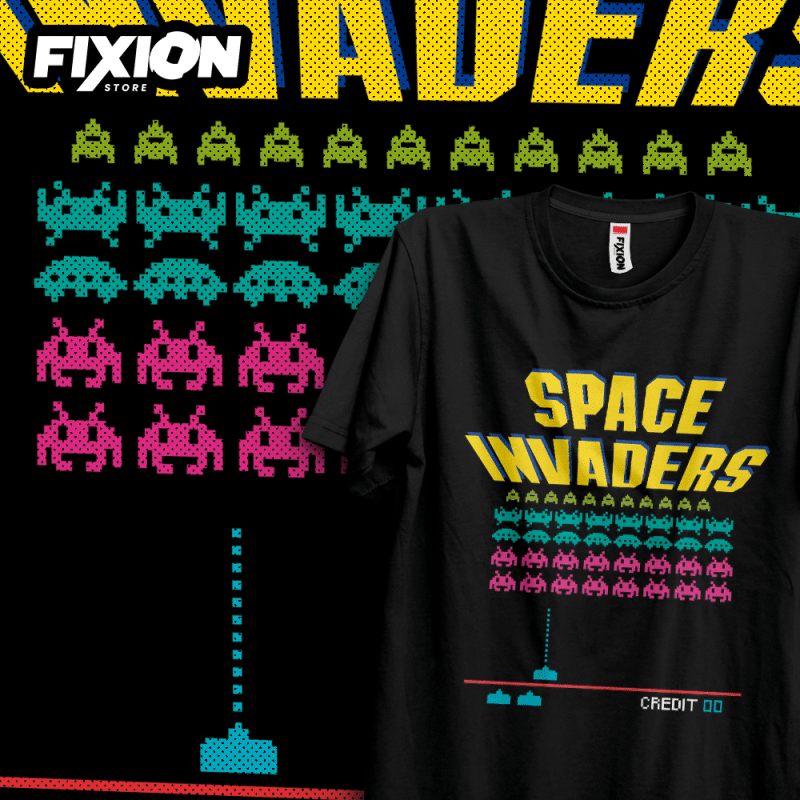 Space Invaders – Mayo [N] #1 Poleras Videojuegos fixion.cl