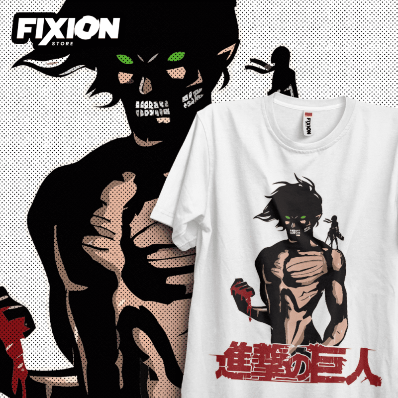 Shingeki no Kyojin [B] L#03 Poleras Anime fixion.cl