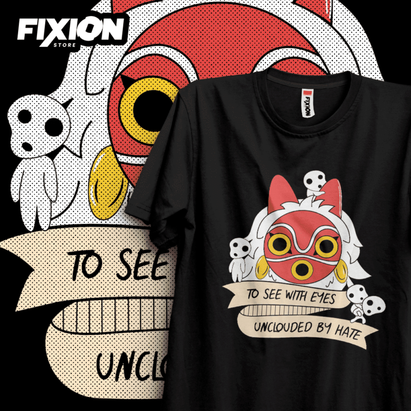 Princesa Mononoke [N] AG#01 Poleras Anime fixion.cl