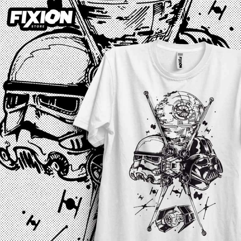 Star Wars – Naves [B] AG#04 Poleras TV Cine fixion.cl