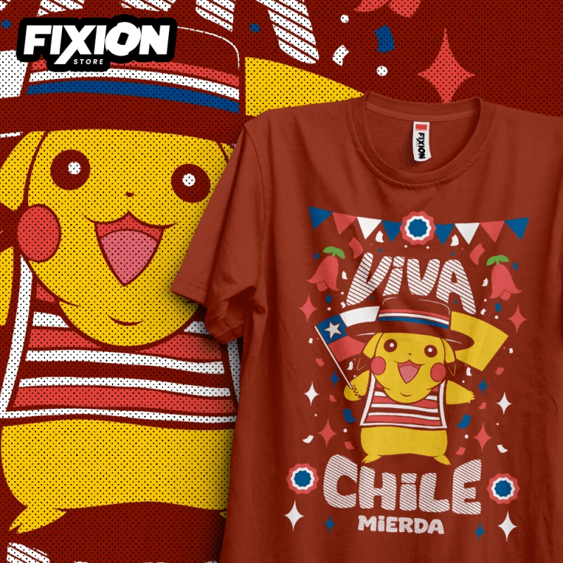 Pokemon – Pikachu – Chile [Cherry] Chile! Fiestas Patria fixion.cl