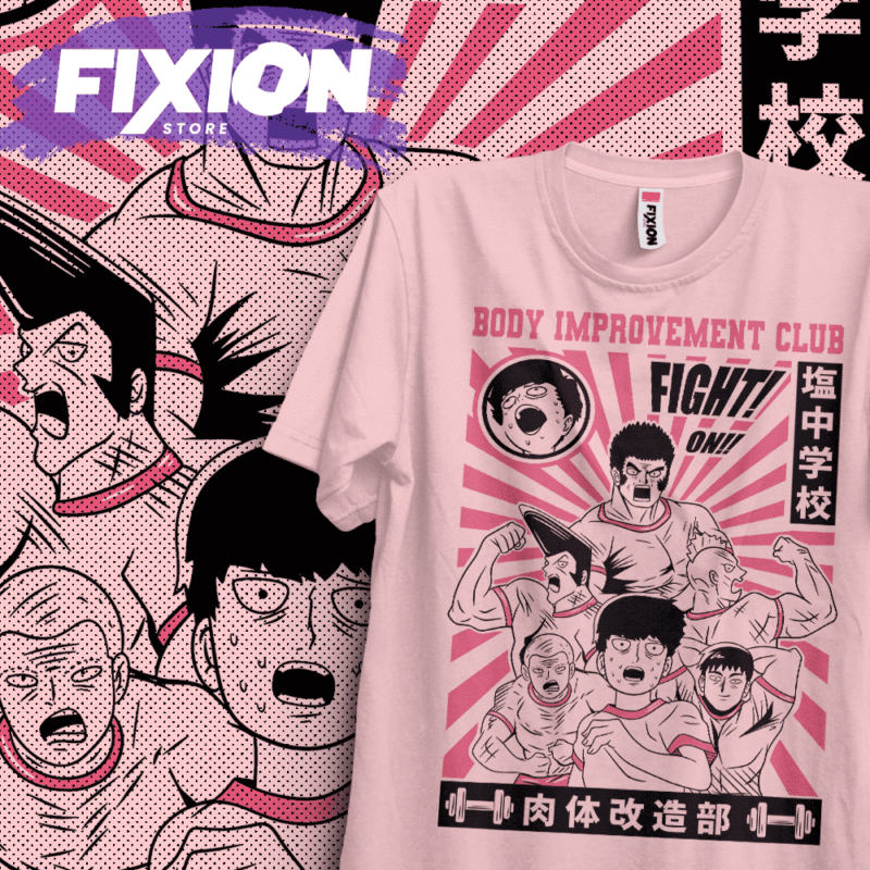 Mob Psycho 100 – Club de Fisioculturismo [Rosa] Mob Psycho 100 fixion.cl