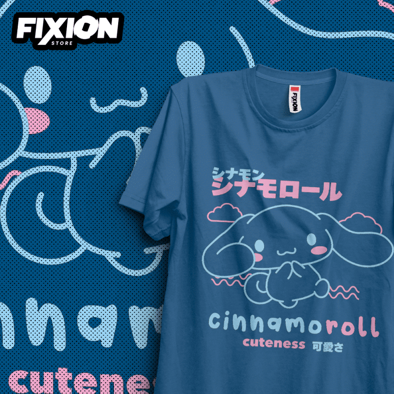 Sanrio – Cinnamoroll – #O [Azul] Poleras Anime fixion.cl