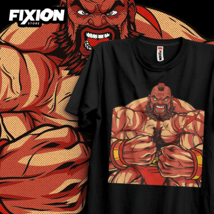 Street Fighter – Zangief – #O [N] Poleras Videojuegos fixion.cl