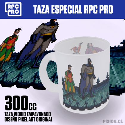 Taza especial RPC PRO #099	BATMAN VS JOKER Batman fixion.cl