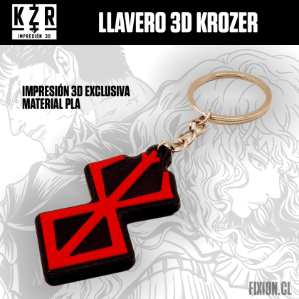 Krozer – Llavero 3D – Berserk Krozer fixion.cl