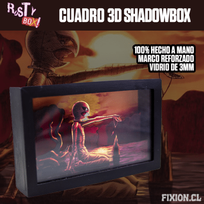 RustyBox – Cuadro 3D ShadowBox – Berserk – Griffith Berserk fixion.cl