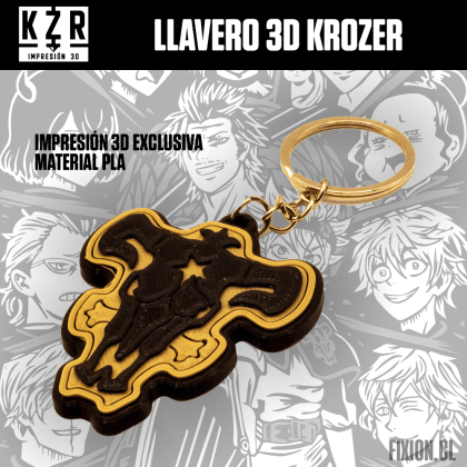 Krozer – Llavero 3D – Black Clover Black Clover fixion.cl