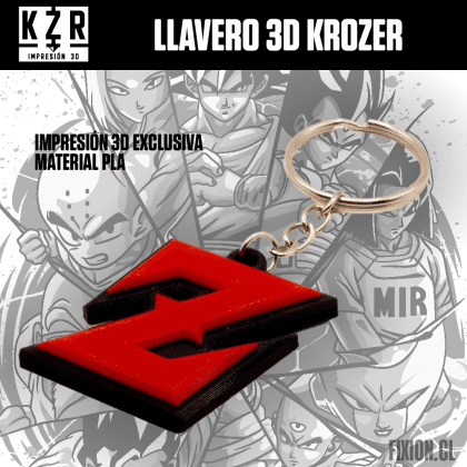 Krozer – Llavero 3D – Dragon Ball Z – Z Dragon Ball fixion.cl