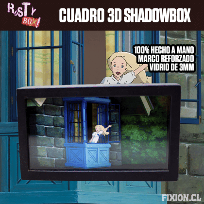 RustyBox – Cuadro 3D ShadowBox – Ghibli – Marney Cuadro 3D fixion.cl