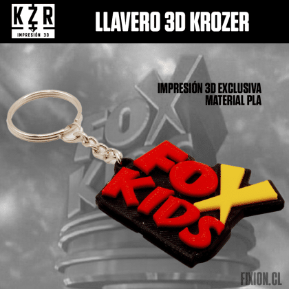 Krozer – Llavero 3D – FOX KIDS Krozer fixion.cl
