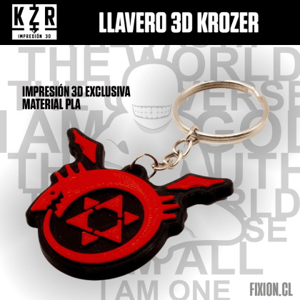 Krozer – Llavero 3D – FMA – Uroboros Fullmetal Alchemist fixion.cl