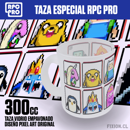 Taza especial RPC PRO #079	HORA DE AVENTURA Cartoon Network fixion.cl