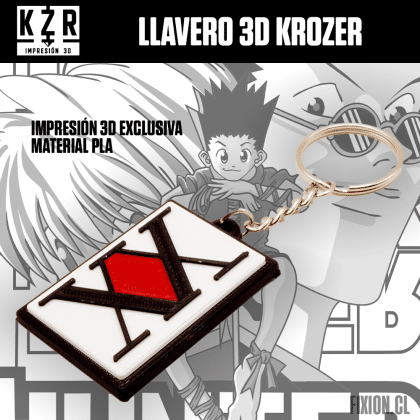 Krozer - Llavero 3D - Hunter x Hunter - Licencia