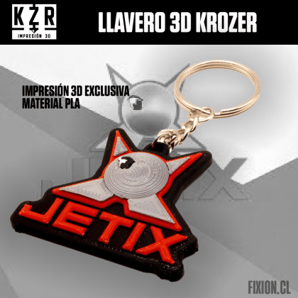Krozer – Llavero 3D – JETIX Krozer fixion.cl