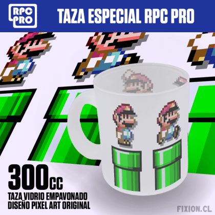 Taza especial RPC PRO #036	MARIO – MARIO WORLD Mario fixion.cl
