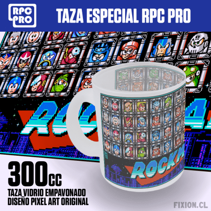 Taza especial RPC PRO #015	MEGAMAN – JEFES Megaman fixion.cl