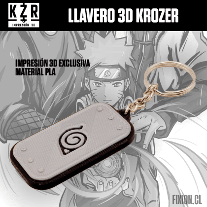 Krozer - Llavero 3D - Naruto - Bandana