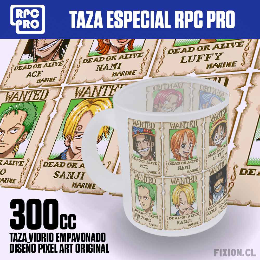 Taza especial RPC PRO #073	ONE PIECE - POSTER WANTED