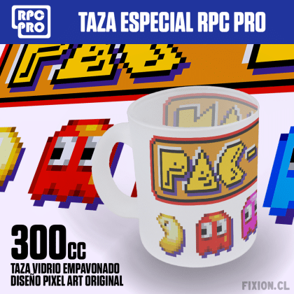 Taza especial RPC PRO #110	PACMAN Pacman fixion.cl