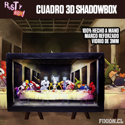 RustyBox – Cuadro 3D ShadowBox – Pokemon – Ultima Cena Cuadro 3D fixion.cl