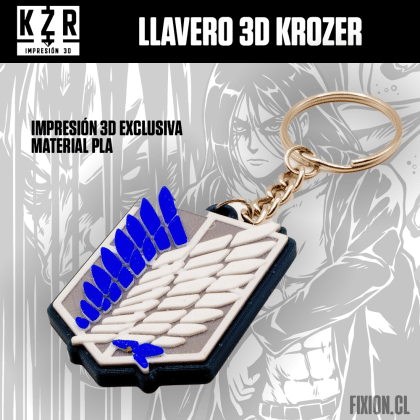 Krozer – Llavero 3D – Shingeki no Kyojin – Legion Krozer fixion.cl
