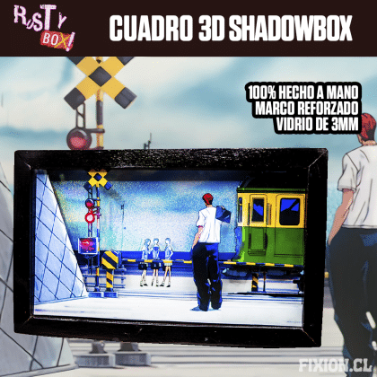 RustyBox – Cuadro 3D ShadowBox – Slam Dunk – Cruce Cuadro 3D fixion.cl