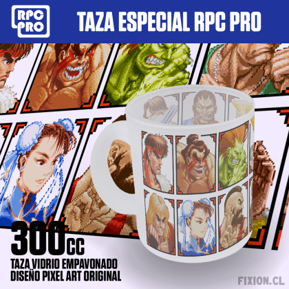 Taza especial RPC PRO #008	STREET FIGHTER 2 RPC PRO fixion.cl
