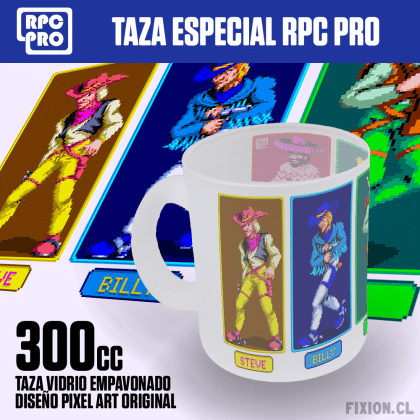 Taza especial RPC PRO #108	SUNSET RIDERS RPC PRO fixion.cl