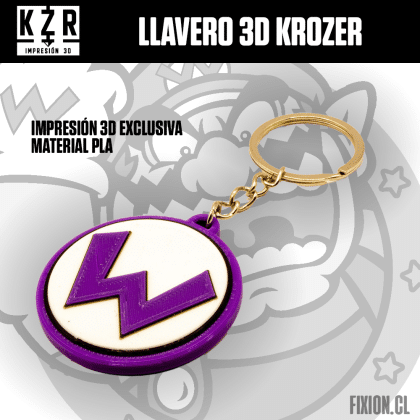 Krozer – Llavero 3D – Mario – Wario Krozer fixion.cl