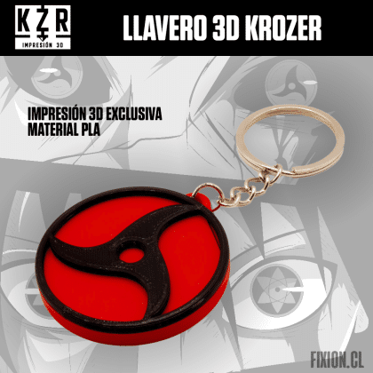 Krozer – Llavero 3D – Naruto – Sharingan Itachi Krozer fixion.cl