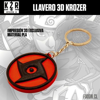 Krozer – Llavero 3D – Naruto – Sharingan Shisui Krozer fixion.cl