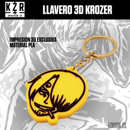 Krozer – Llavero 3D – One Piece – Sanji Cara Krozer fixion.cl