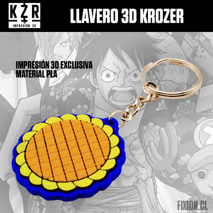 Krozer – Llavero 3D – One Piece – Girasol Krozer fixion.cl