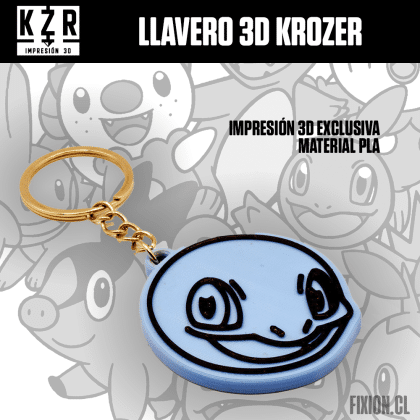 Krozer – Llavero 3D – Pokemon – Squirtle Krozer fixion.cl