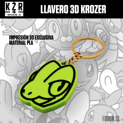 Krozer – Llavero 3D – Pokemon – Treecko Krozer fixion.cl