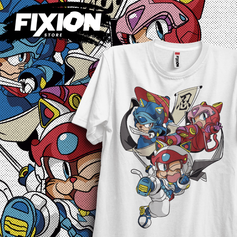 Samurai Pizza Cats #Y1 [B] Poleras Anime fixion.cl