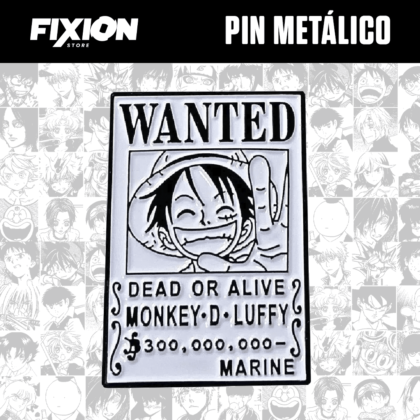 PIN METALICO – One Piece – Wanted Luffy One Piece fixion.cl