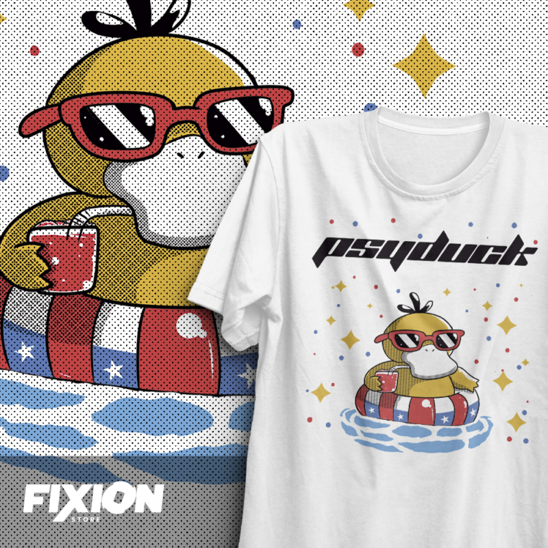 Pokemon – Fiestas Chile – Psyduck [B] Chile! Fiestas Patria fixion.cl