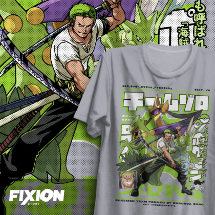 One Piece x Pokemon – Zoro #D5 [Gris] Novedades Diciembre fixion.cl