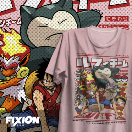 One Piece x Pokemon – Luffy #D1 [Rosa] Novedades Diciembre fixion.cl