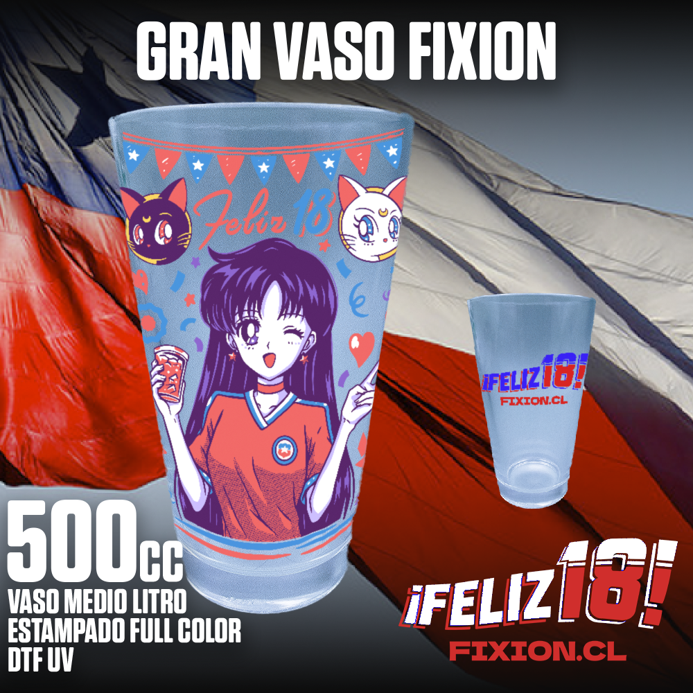 Gran Vaso Fixion - CHILE - Sailor Mars